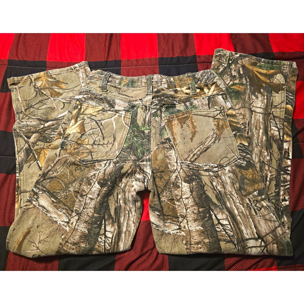 Realtree Camouflage Hunting Pants Size 12 Regular 100% Cotton Multicolor
